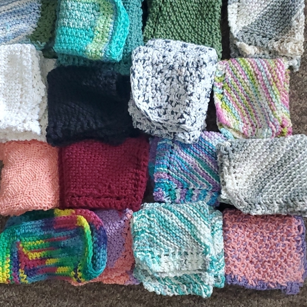 Handmade 100% cotton dish cloths any 4 for $10 - Picture 2 of 3